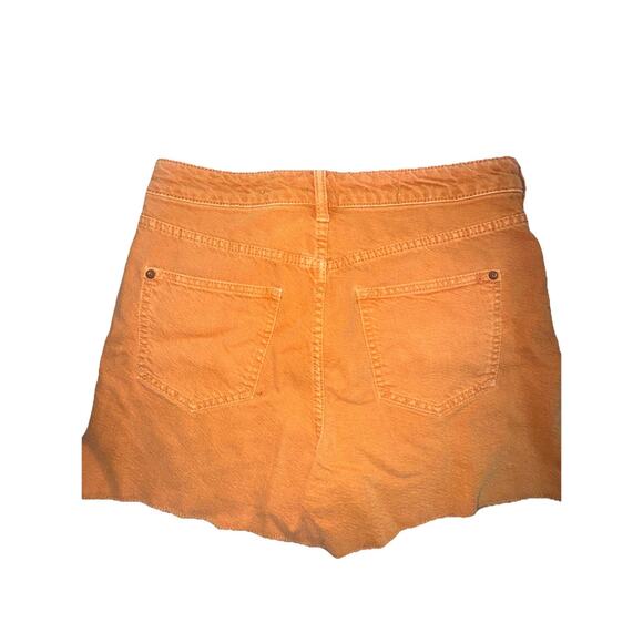 Anthropologie Pilcro High Rise Denim Shorts Mustard Brown Size 28 Cut Off (T26) - Picture 4 of 4